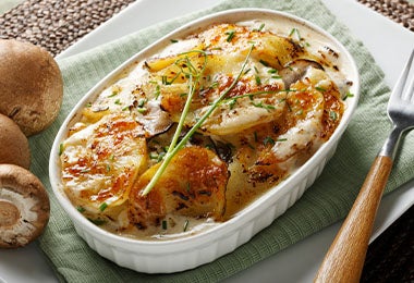 Papa al horno con cebollino