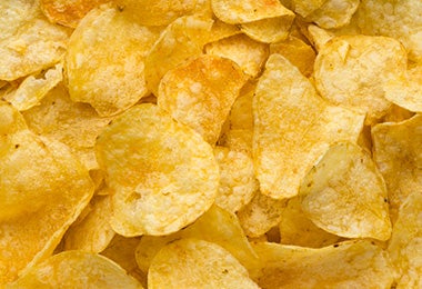 Papas chips cocinadas en airfryer 