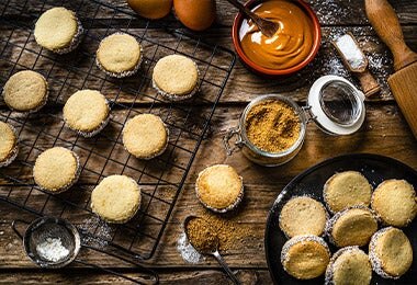 Receta de alfajores rellenos con dulce de leche