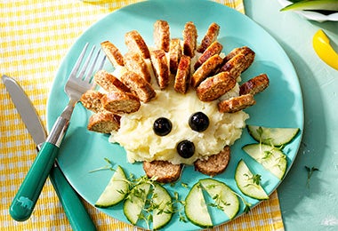 Receta para niños con forma de animal, comida para disfrutar en familia