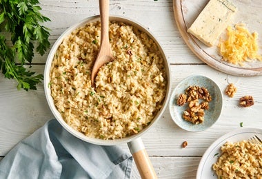 Risotto, receta con salsa gorgonzola