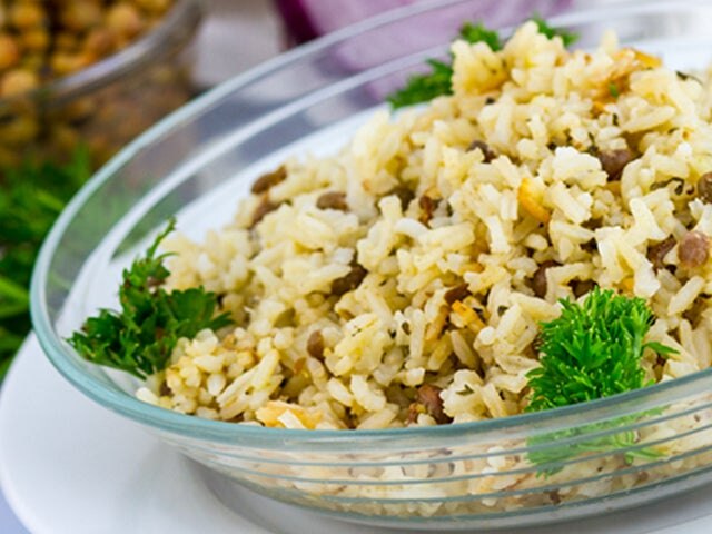 Arroz con guandú con coco