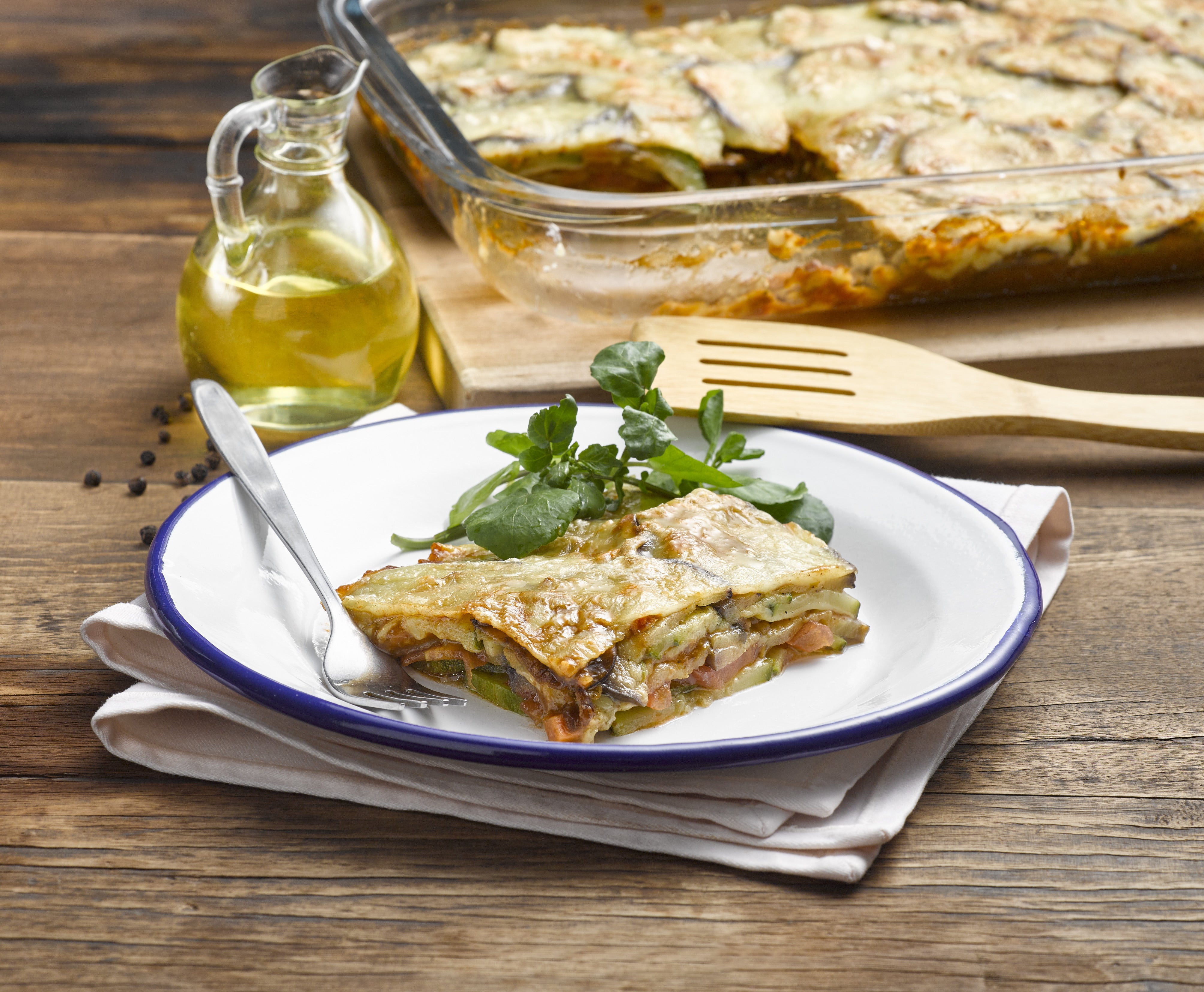 Lasaña de Verduras con Salsa de Tomate Veggie