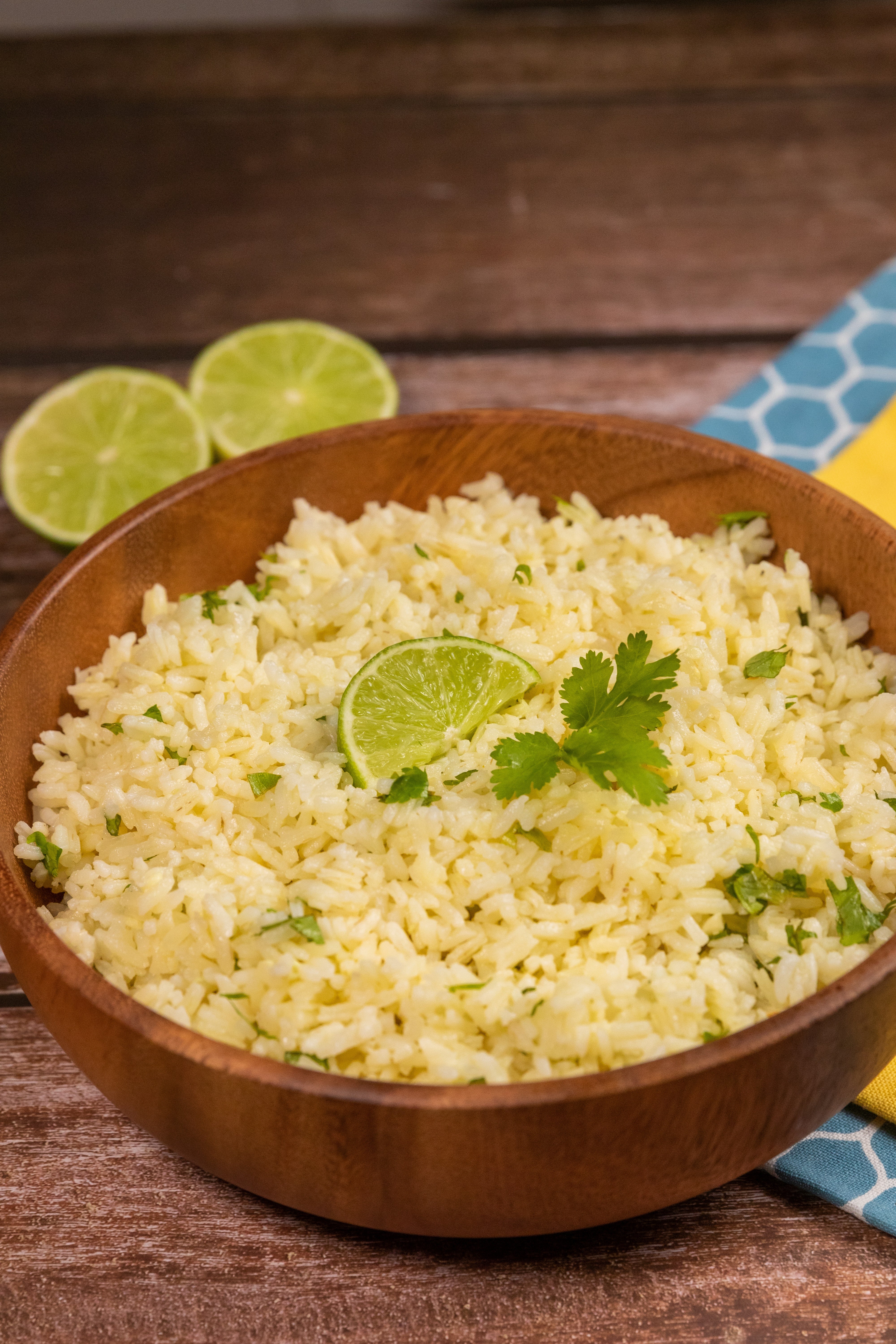 Arroz con cilantro y limón