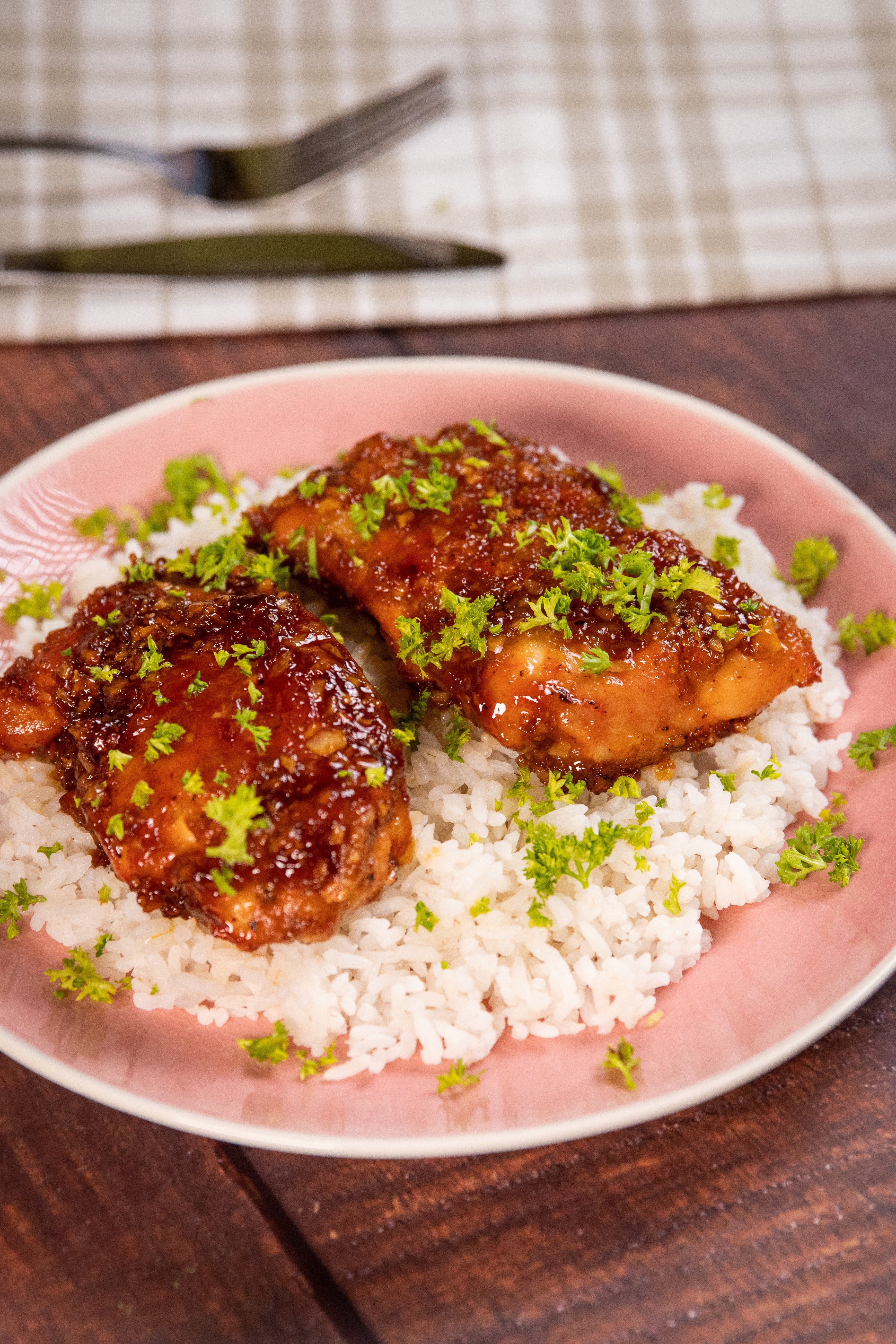 Pollo con Miel y Ajo