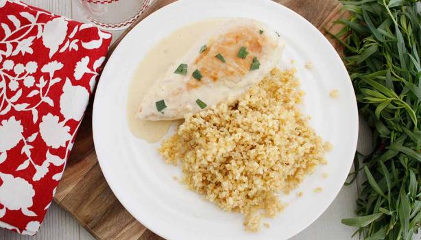 Receta de arroz y pollo con estragón