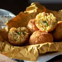 croquetas de arroz con pollo