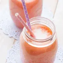 Batido de melón y fresas