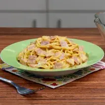 pasta con jamón