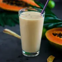 batido de papaya con cerevita avena