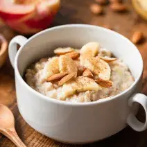 Avena con almendras