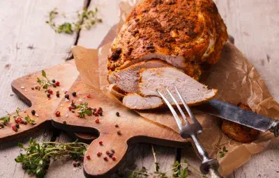 Pechuga de Pavo con Mostaza y Miel Pechuga de Pavo con Mostaza y Miel