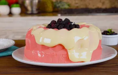 Gelatina Cremosa de Frambuesa Gelatina Cremosa de Frambuesa