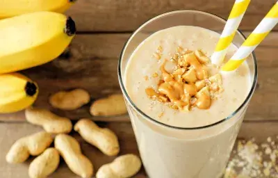 Batido de Banana y Mantequilla de Maní