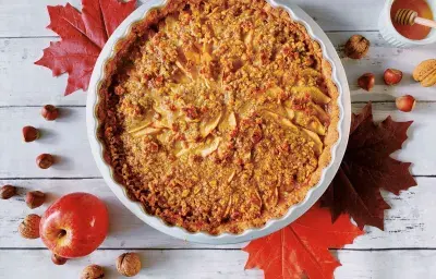 Pie de Manzana con Leche Condensada Pie de Manzana con Leche Condensada