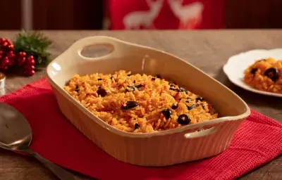 Arroz con Pasitas y Almendras