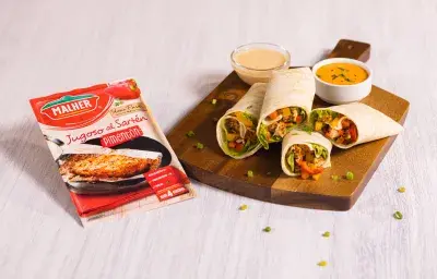 Wrap de Pollo con Vegetales Wrap de Pollo con Vegetales