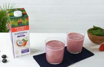 Smoothie de Frutos Rojos con Espinaca