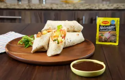 Wrap de Pollo con Piña