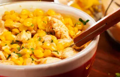 Arvejas con pollo y cilantro Arvejas con pollo y cilantro