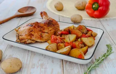 Pollo Sentado al horno