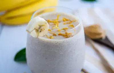 Batido de Banana con Mantequilla de Maní