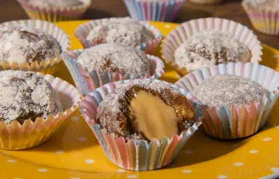 Trufas de Nesquik con mantequilla de maní