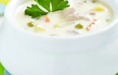 Crema de Pollo y Champiñones Crema de Pollo y Champiñones