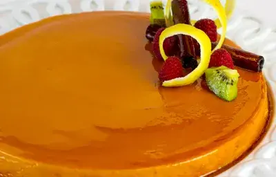 Flan de Limón