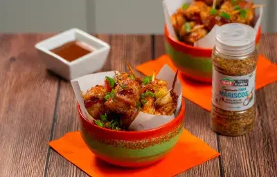 Camaroncitos envueltos en tocino Camaroncitos envueltos en tocino