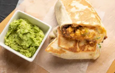 wrap de carne molida y queso