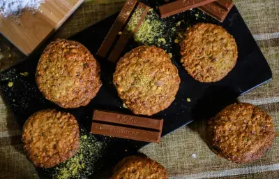 Galletas de Avena, Pistachos y KitKat®