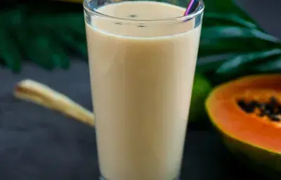 batido de papaya con cerevita avena batido de papaya con cerevita avena
