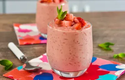 Arroz con Leche y Fresas