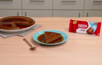 flan de chocolate