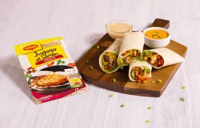 Wrap de Pollo con Vegetales