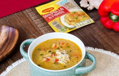 Sopa de Pollo Estilo Oriental Sin Gluten