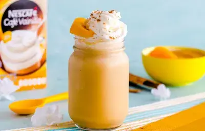 Frappe de Melocotón y Vainilla