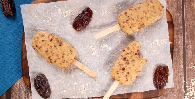 paletas de banana veganas