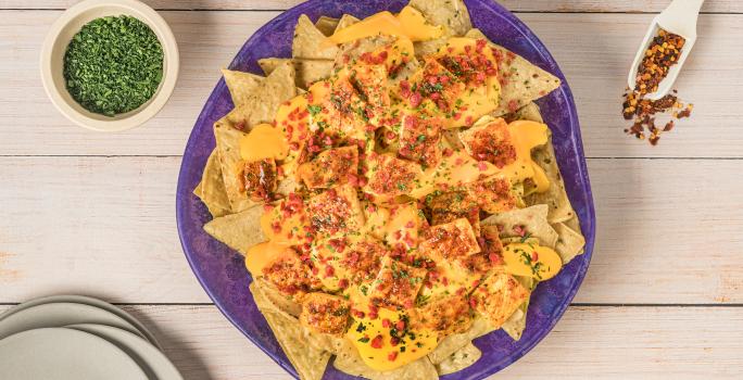 Nachos con Pollo Fuego