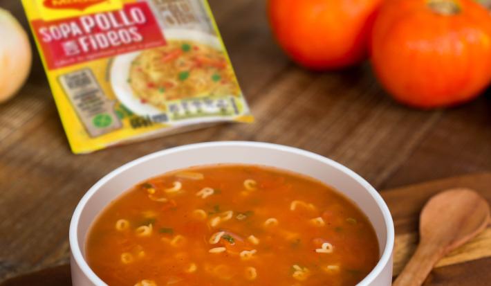 Sopa de Pollo con Tomate Sin Gluten