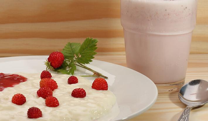 Arroz con Leche y Frutas