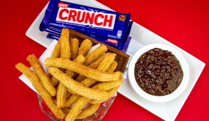 Churros con crema de Chocolate