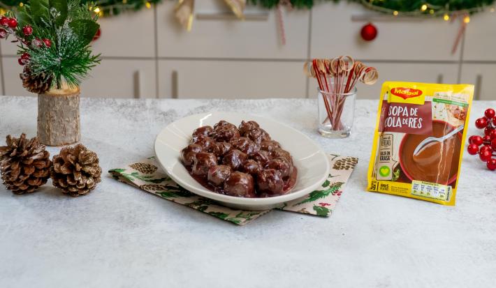 bolitas de carne al vino