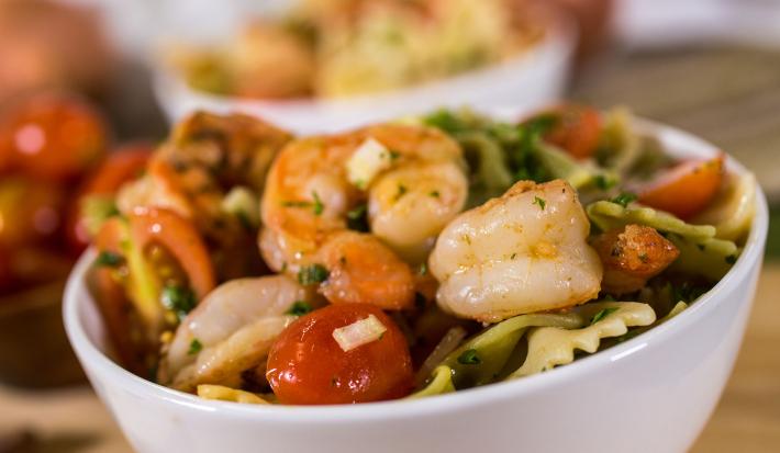 Pasta con Camarones