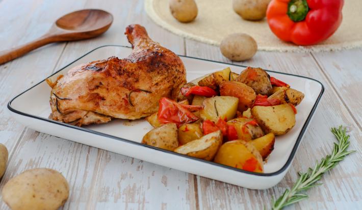 Pollo Sentado al horno