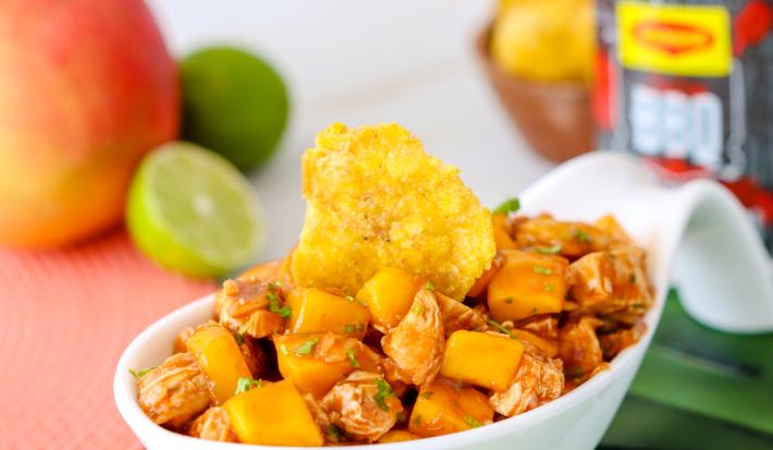 Ceviche de Mango con Pollo