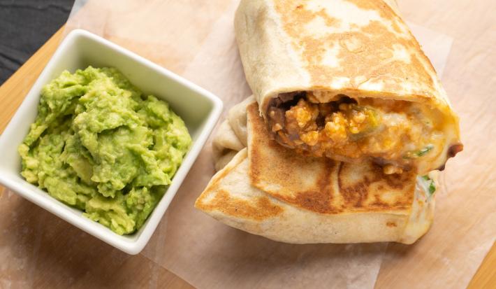 wrap de carne molida y queso