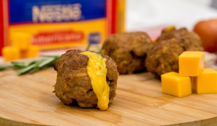 Albondigas rellenas de queso Albondigas rellenas de queso