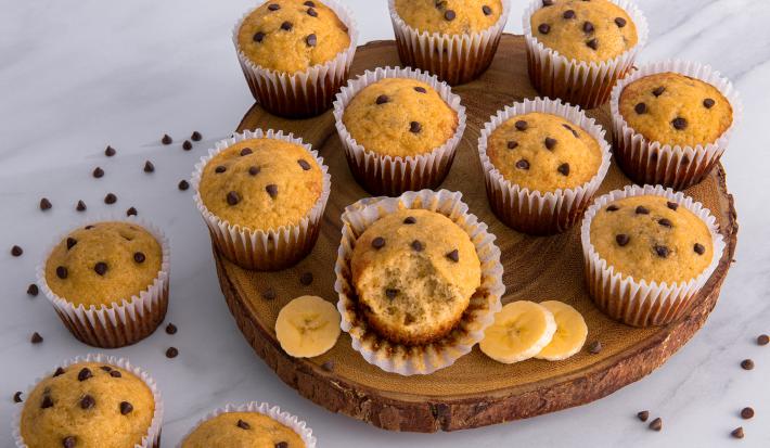 Muffins de Banana y Chocolate